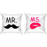 Подушки "мистер и миссис"