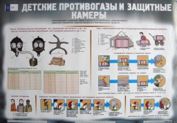 Детские противогазы  защитные камеры