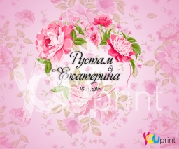 Пресс стена "Пионы" Пресс стена "Пионы"